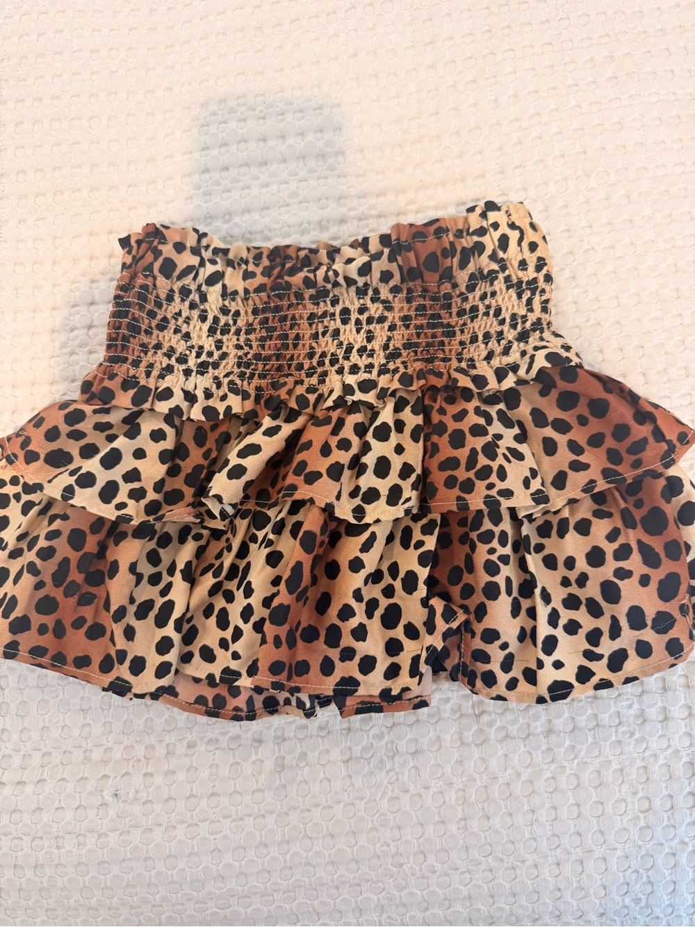 Janie and Jack Leopard-Print Skirt - Tan & Black